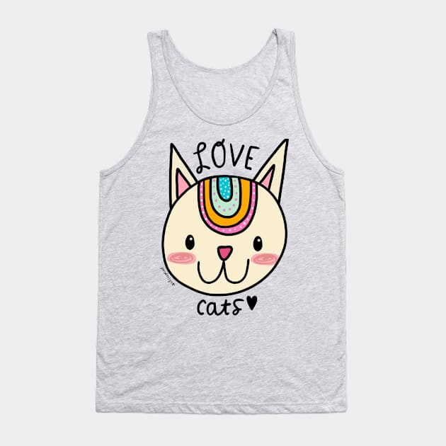 Love Cats Tank Top by RainyDayDiaries